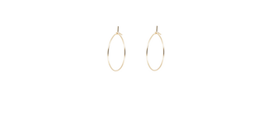 20mm Wire Hoops (Gold Plated)