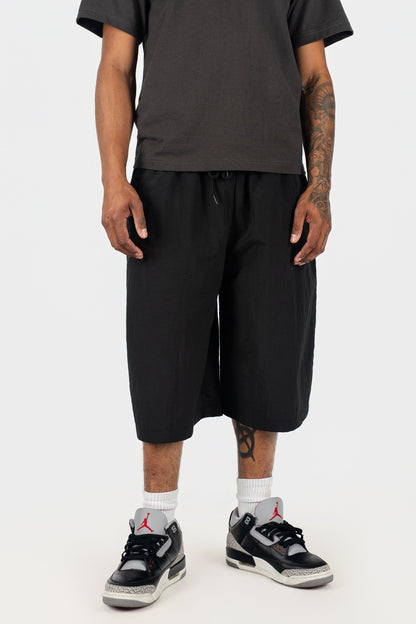 Oversized Nylon Shorts