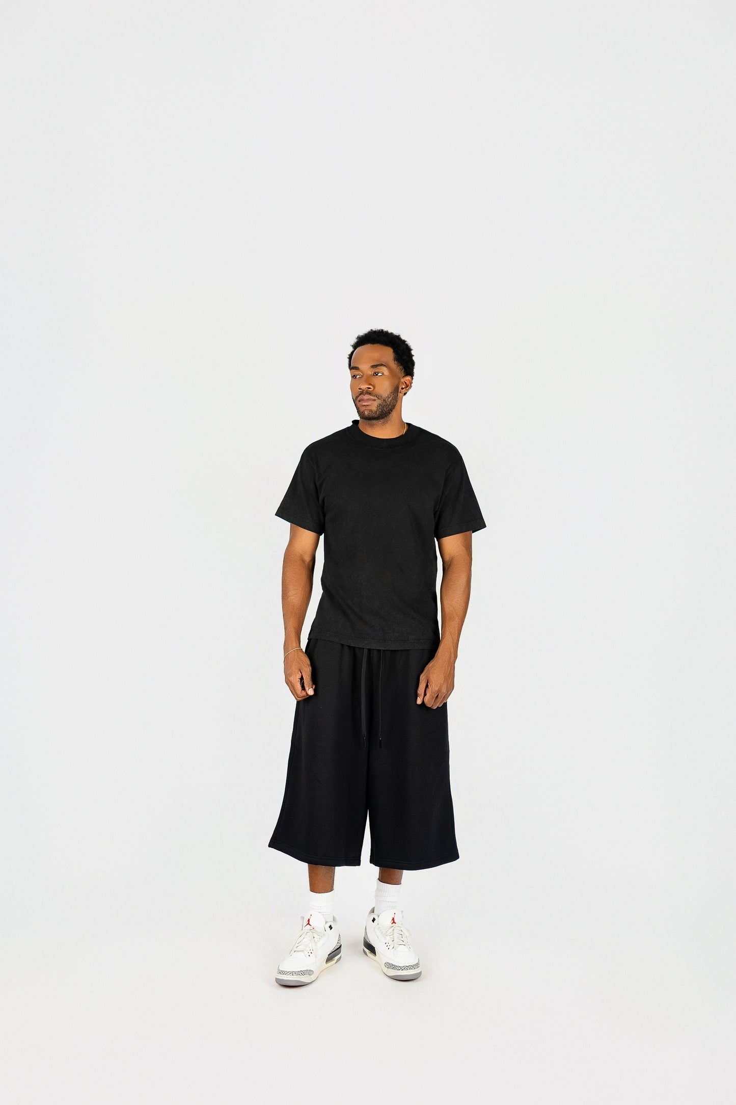 Long Fleece Baggy Shorts