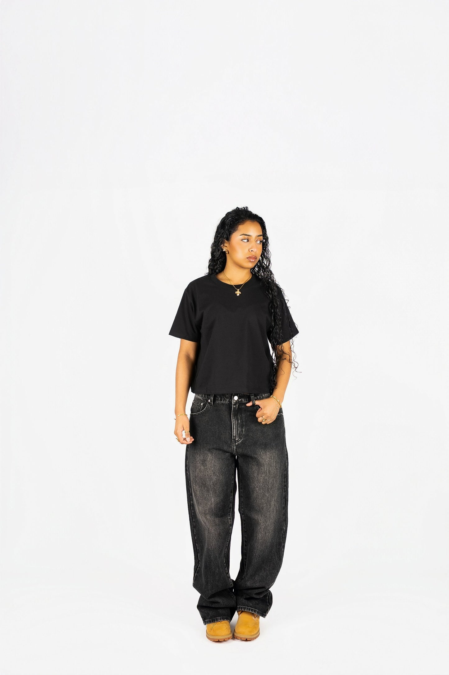 Womens 7610 Heavyweight High Waist Boxy T-Shirt