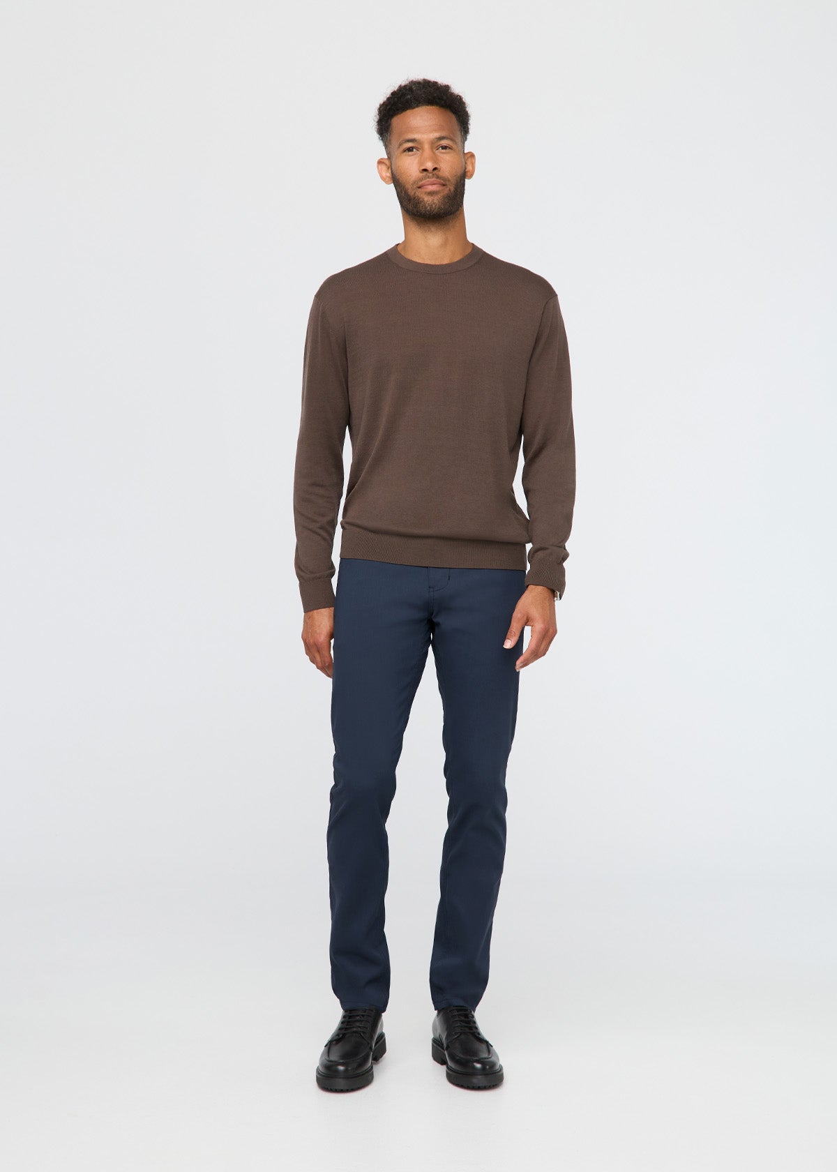 NuStretch Slim Straight Trouser - Navy