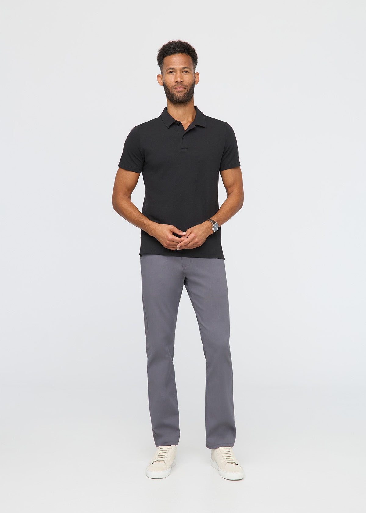Air Flow Pique Polo - Black