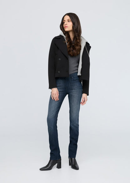 Performance Denim Mid Rise Slim Straight - Nostalgia Tone