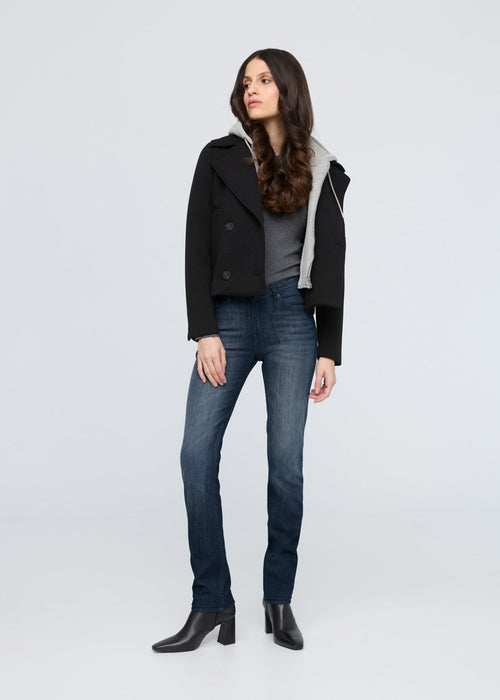 Performance Denim Mid Rise Slim Straight - Nostalgia Tone