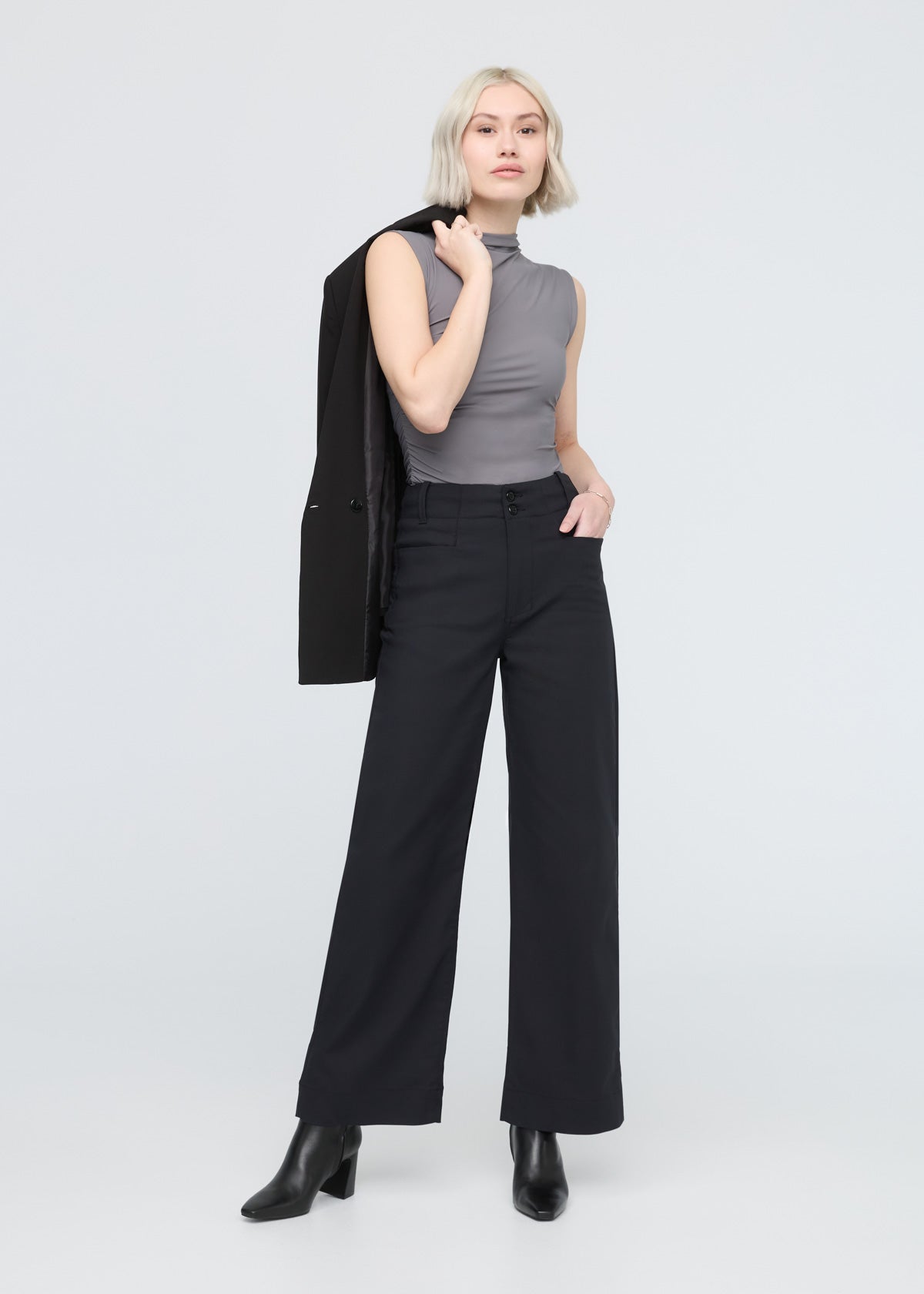 NuStretch High Rise Trouser - Black