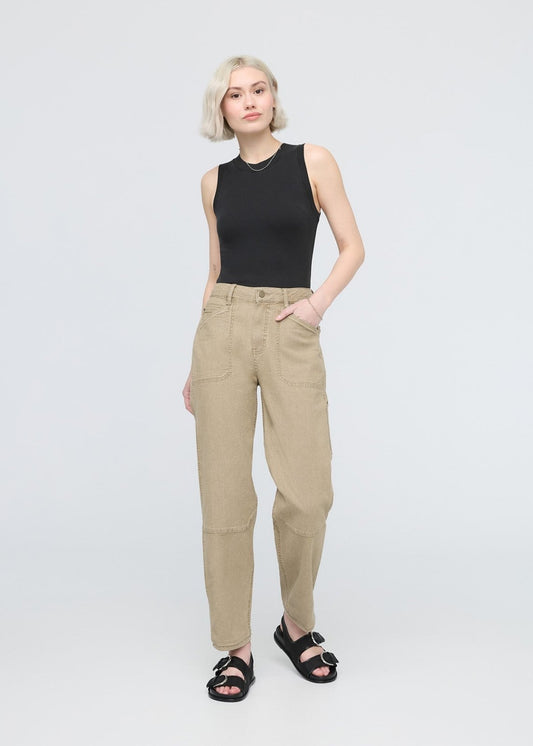 Stretch Canvas Utility Pant - Tan