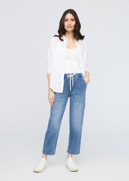 Performance Denim Lite Harbour Pant - Light Stone