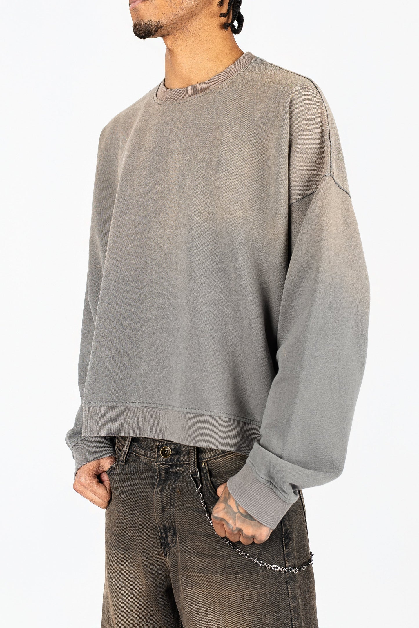 Sun-Dried Oversized Baby Crewneck