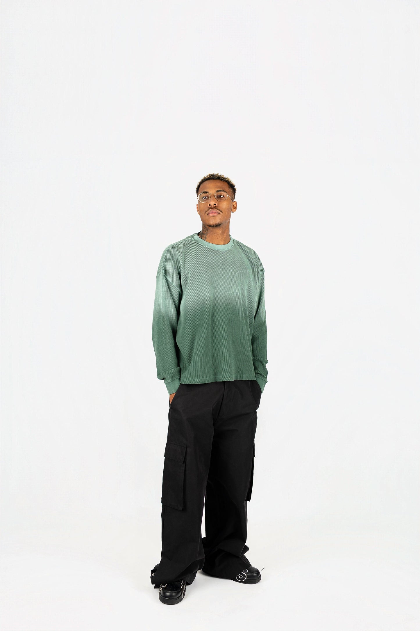 Sun-Dried Baby Waffle Knit Long Sleeve