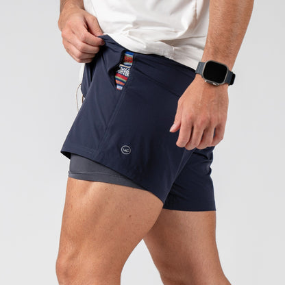 Flow 2.0 Short (Athletic) - Midnight Blue 5.5" & 7"