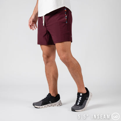 Flow 2.0 Short (Athletic) - Plum 5.5" & 7"