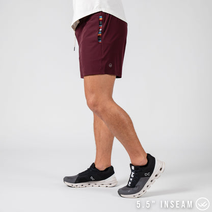Flow 2.0 Short (Athletic) - Plum 5.5" & 7"