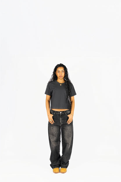 Womens 7610 Heavyweight High Waist Boxy T-Shirt