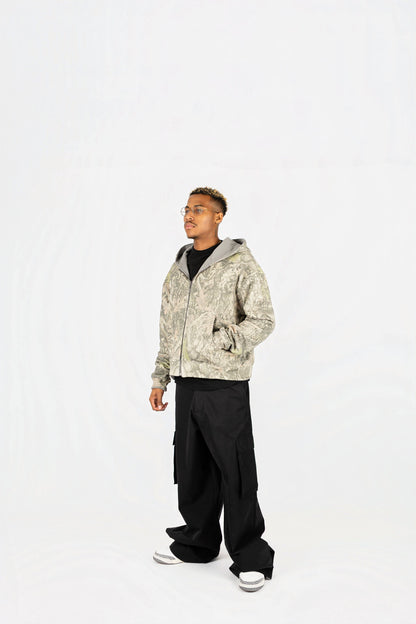 Reversible Camo Zip Up