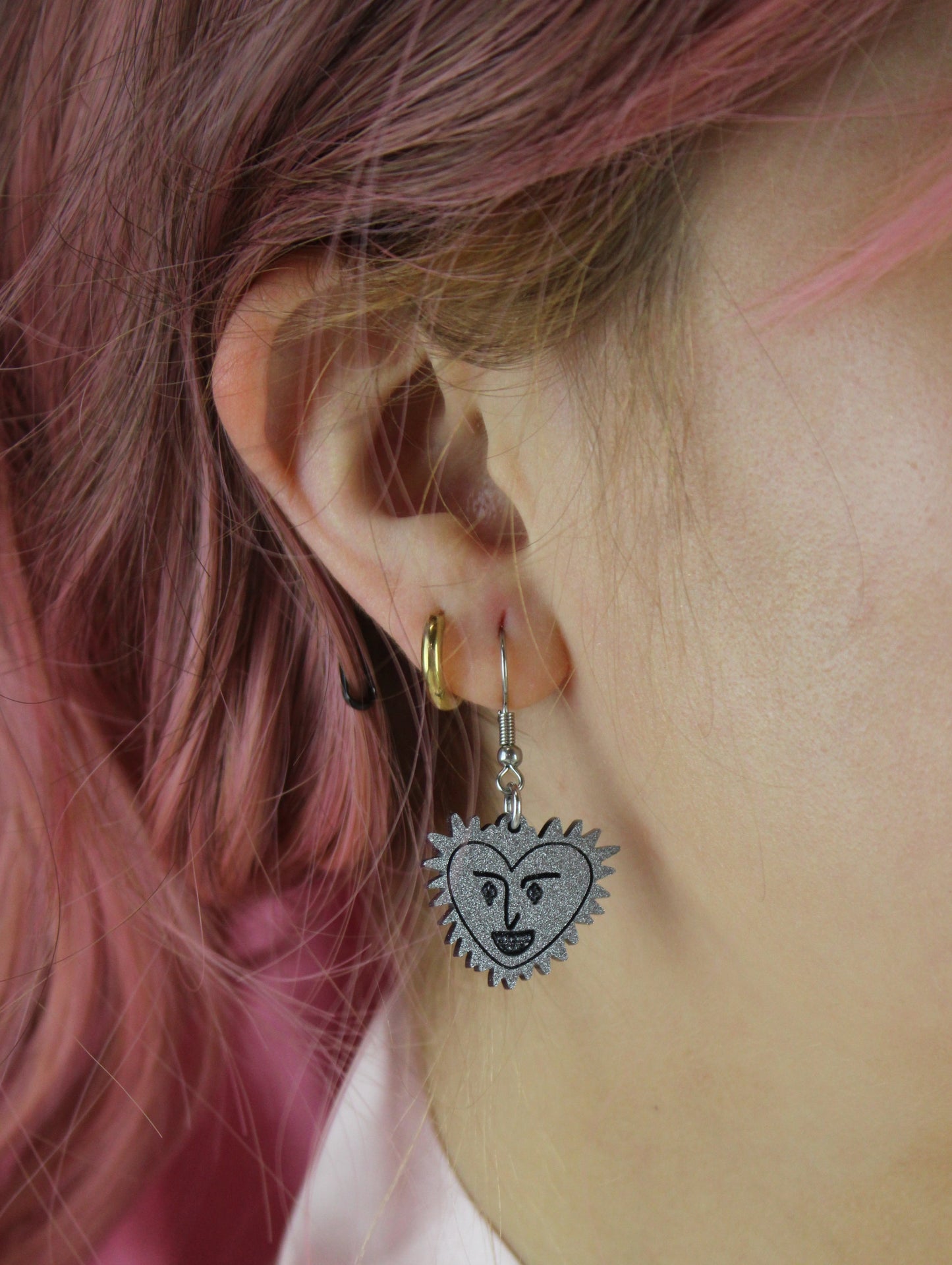 'Big Merv' Evil Face Earrings