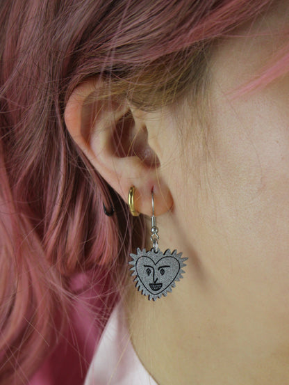 'Big Merv' Evil Face Earrings