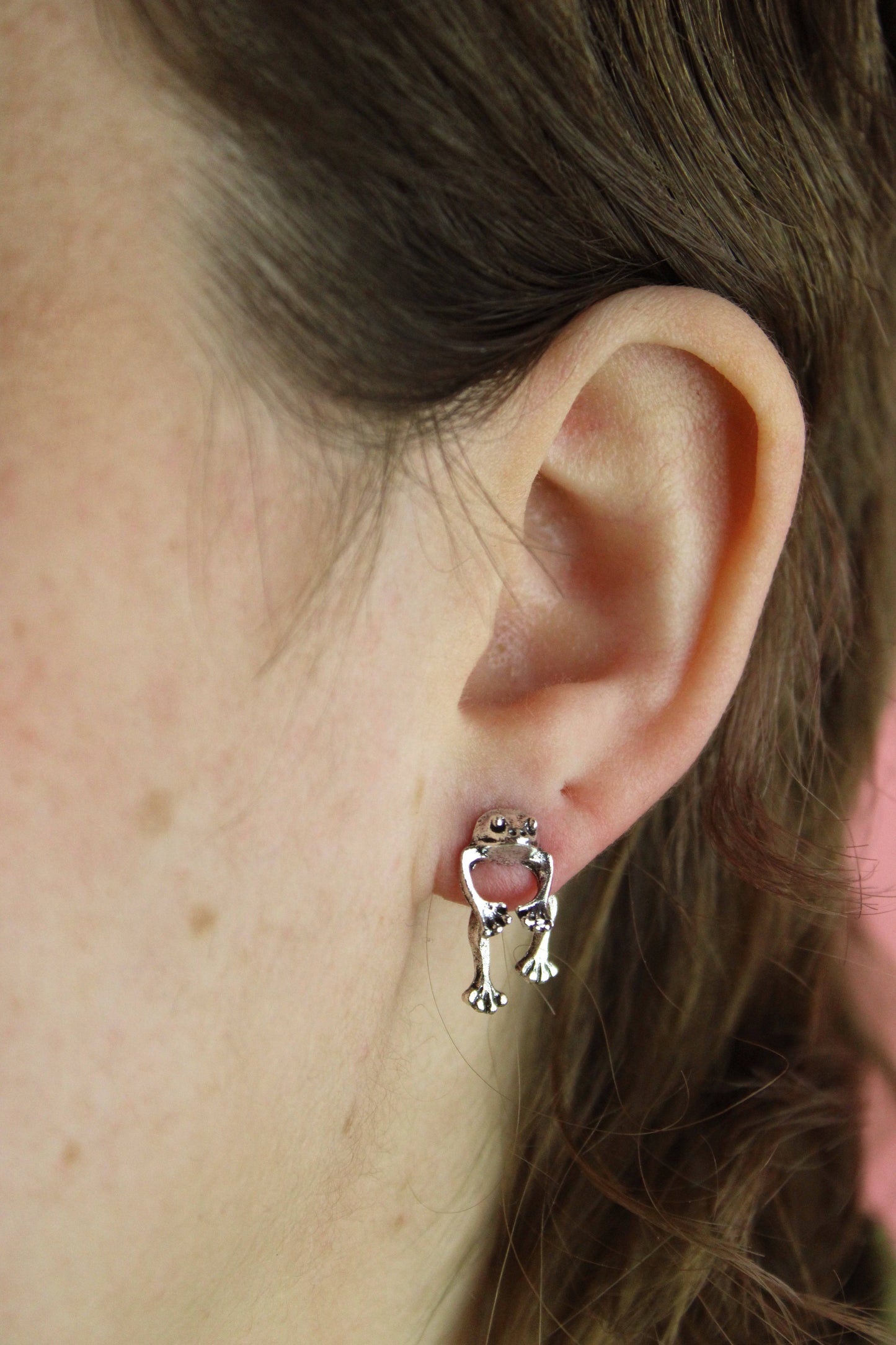 2 Piece Frog Stud Earrings