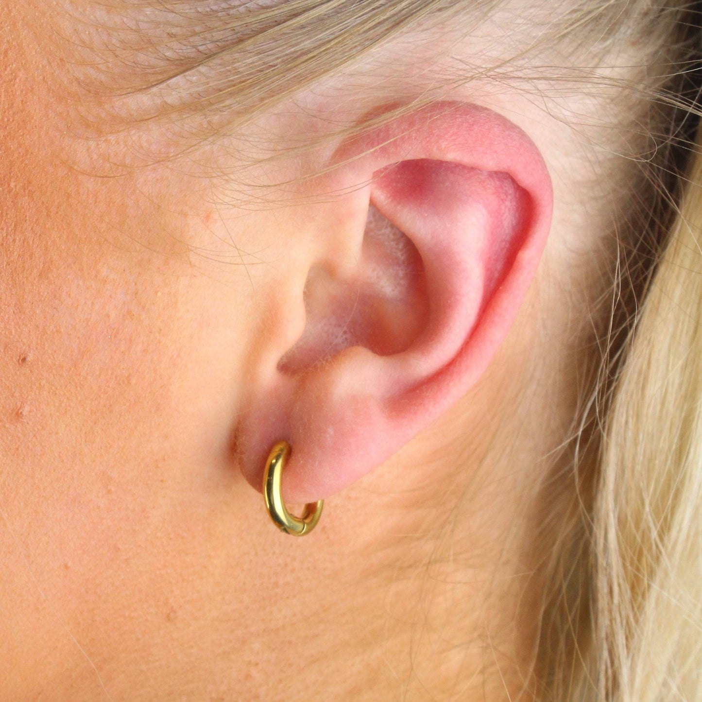 13mm Hoop Earrings (Gold Plated)