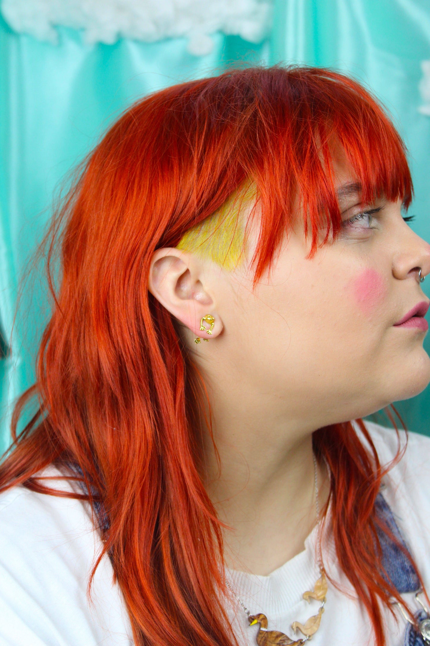 2 Piece Frog Stud Earrings (Gold Plated)