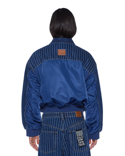 DISTRICT BOMBER MAYFAIR BLUE SPLICED