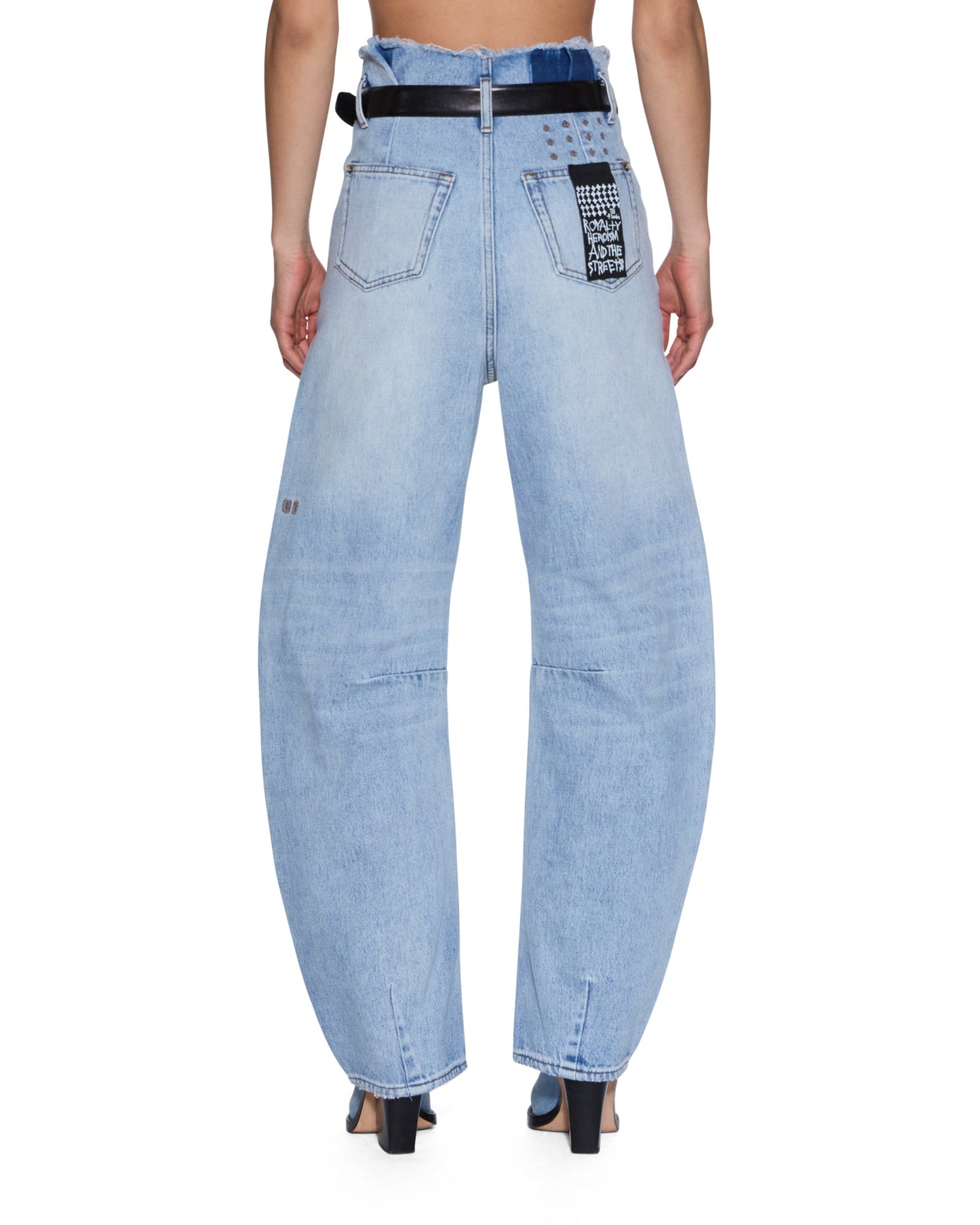 HI BARREL JEAN CUTOFF VAPOUR