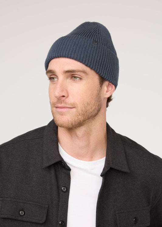 Merino Wool Beanie - Heritage Blue