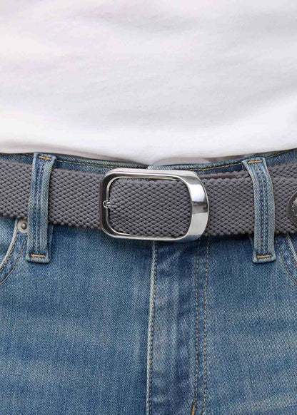 Performance Stretch Belt - Tonal Grey
