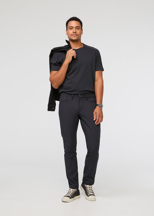 NuStretch Relaxed Taper 5 Pocket - Black