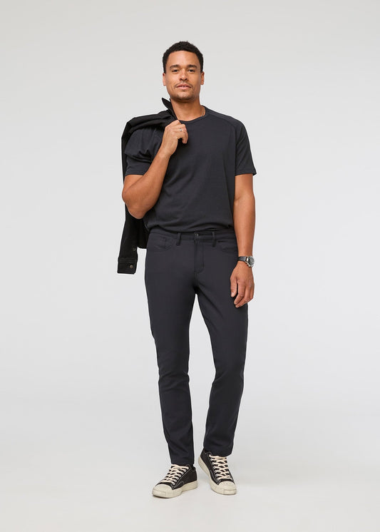 NuStretch Relaxed Taper 5 Pocket - Black