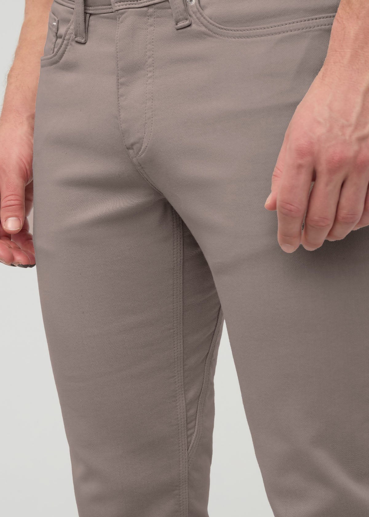 No Sweat Slim Straight - Stone