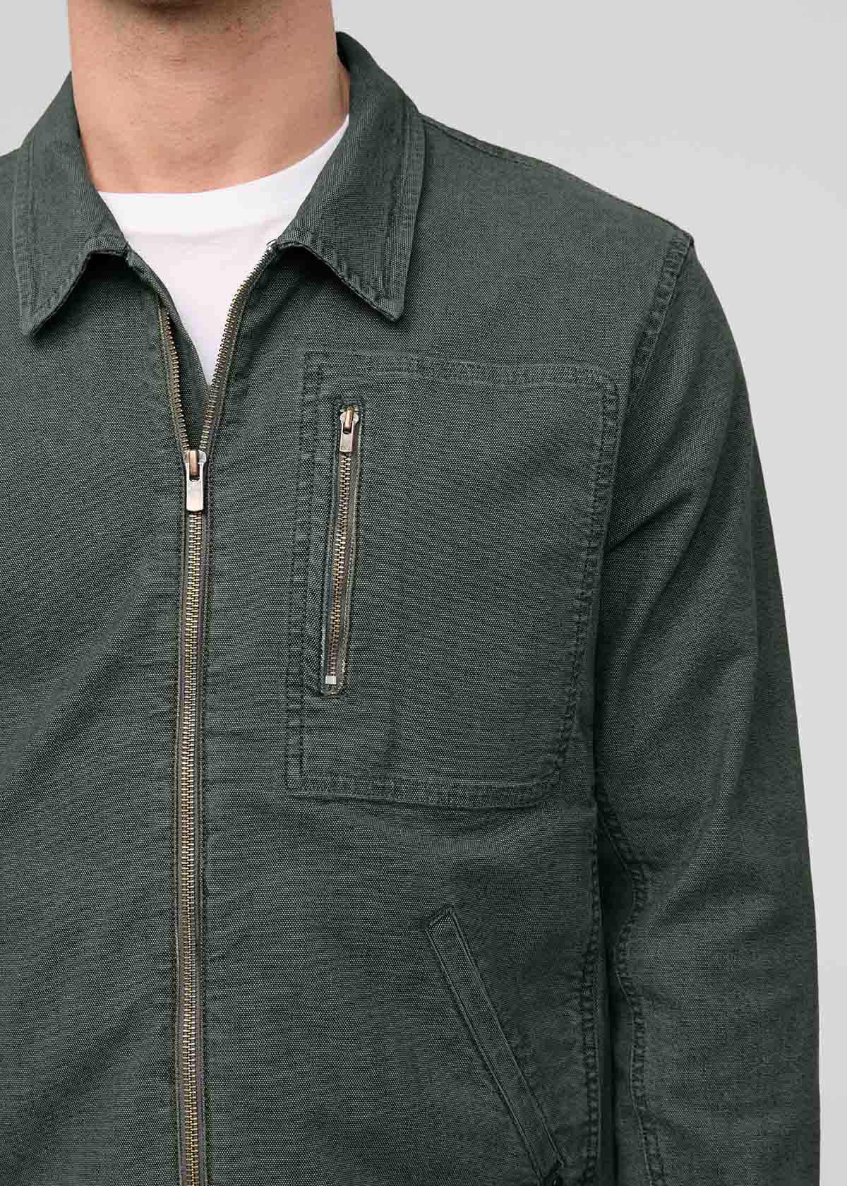 Stretch Canvas Utility Jacket - Black Spruce