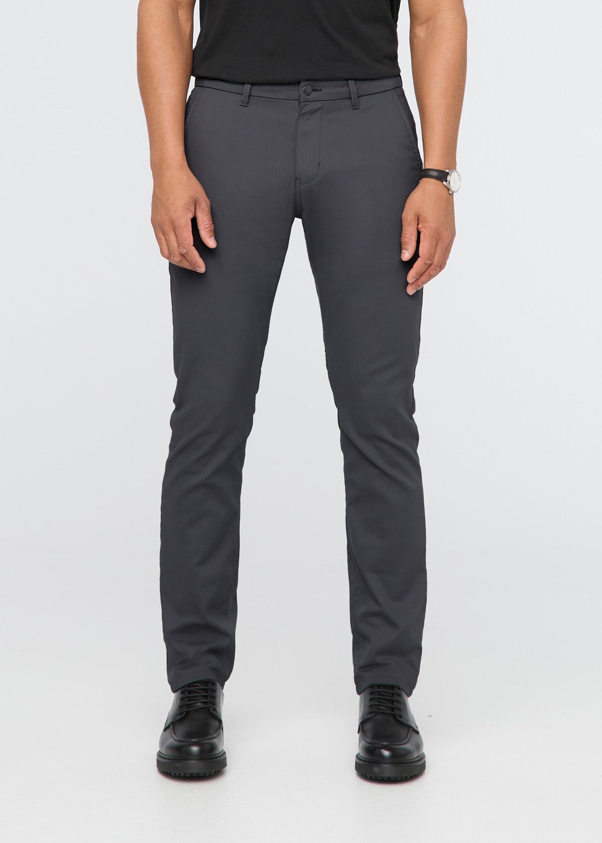 NuStretch Relaxed Taper Trouser - Charcoal