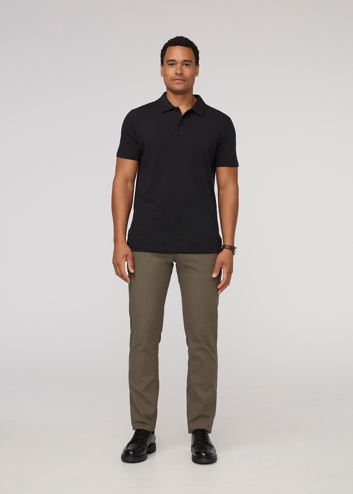 NuStretch Relaxed Taper Trouser - Thyme