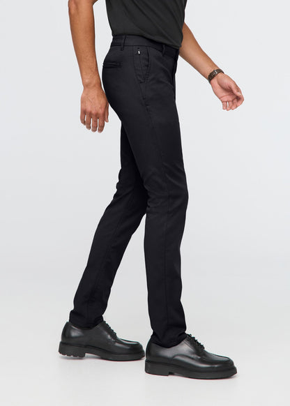 NuStretch Slim Straight Trouser - Black