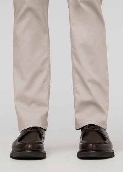 NuStretch Slim Straight Trouser - Stone
