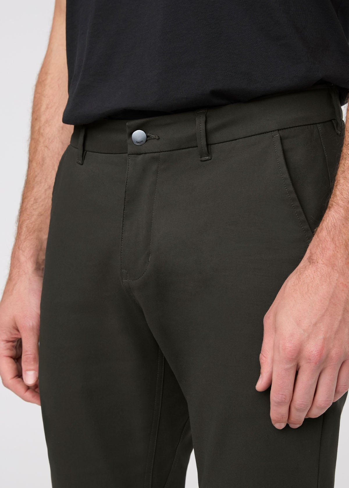 NuStretch Slim Straight Trouser - Evergreen