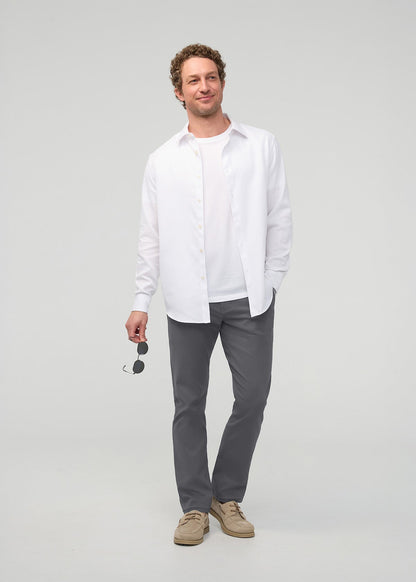 NuStretch Slim Straight Trouser - River Rock