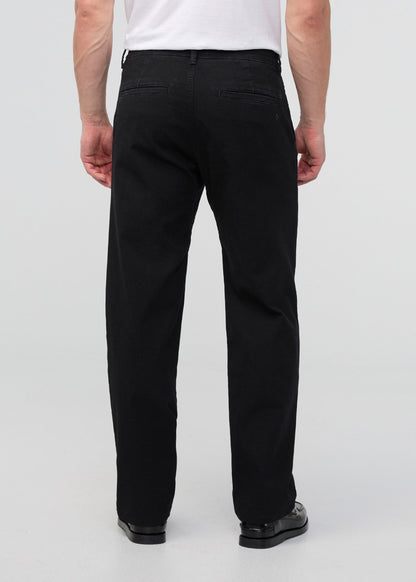 Stretch Canvas Relaxed Straight Chino - Onyx