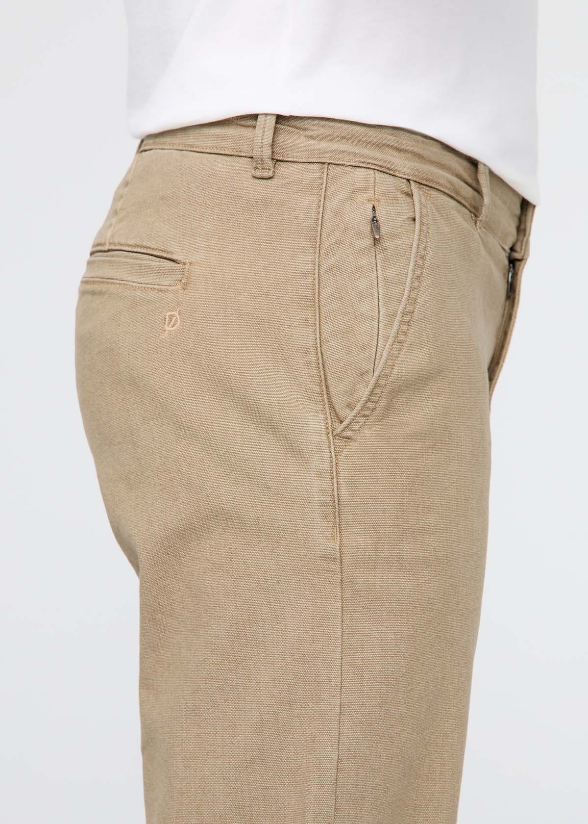Stretch Canvas Relaxed Straight Chino - Tan