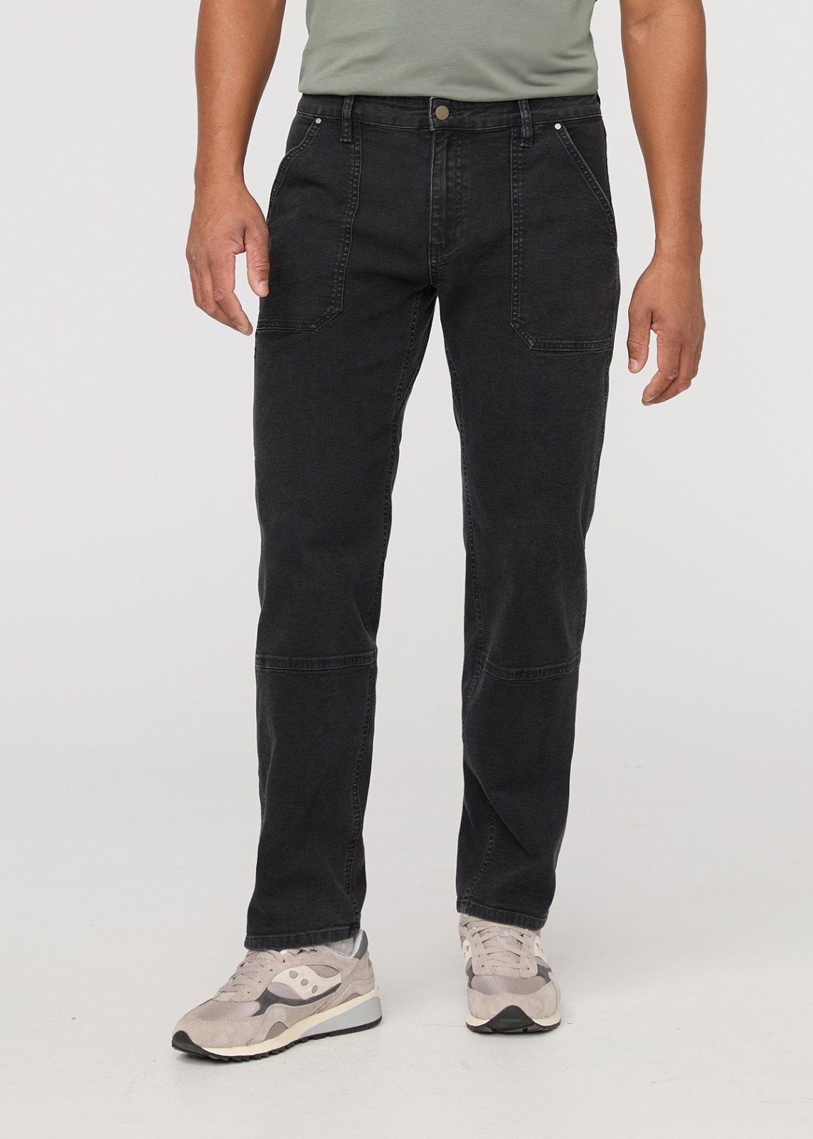 Stretch Canvas Utility Pant - Black