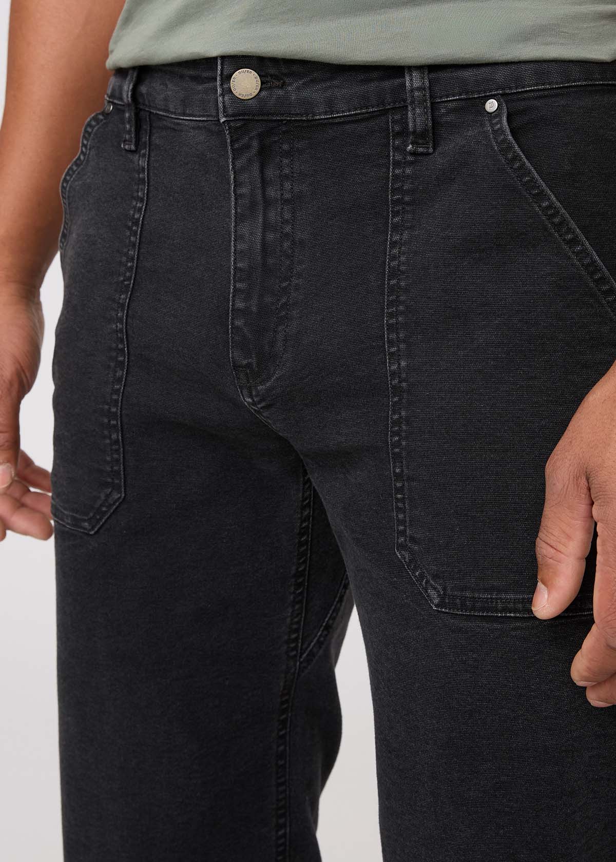 Stretch Canvas Utility Pant - Black