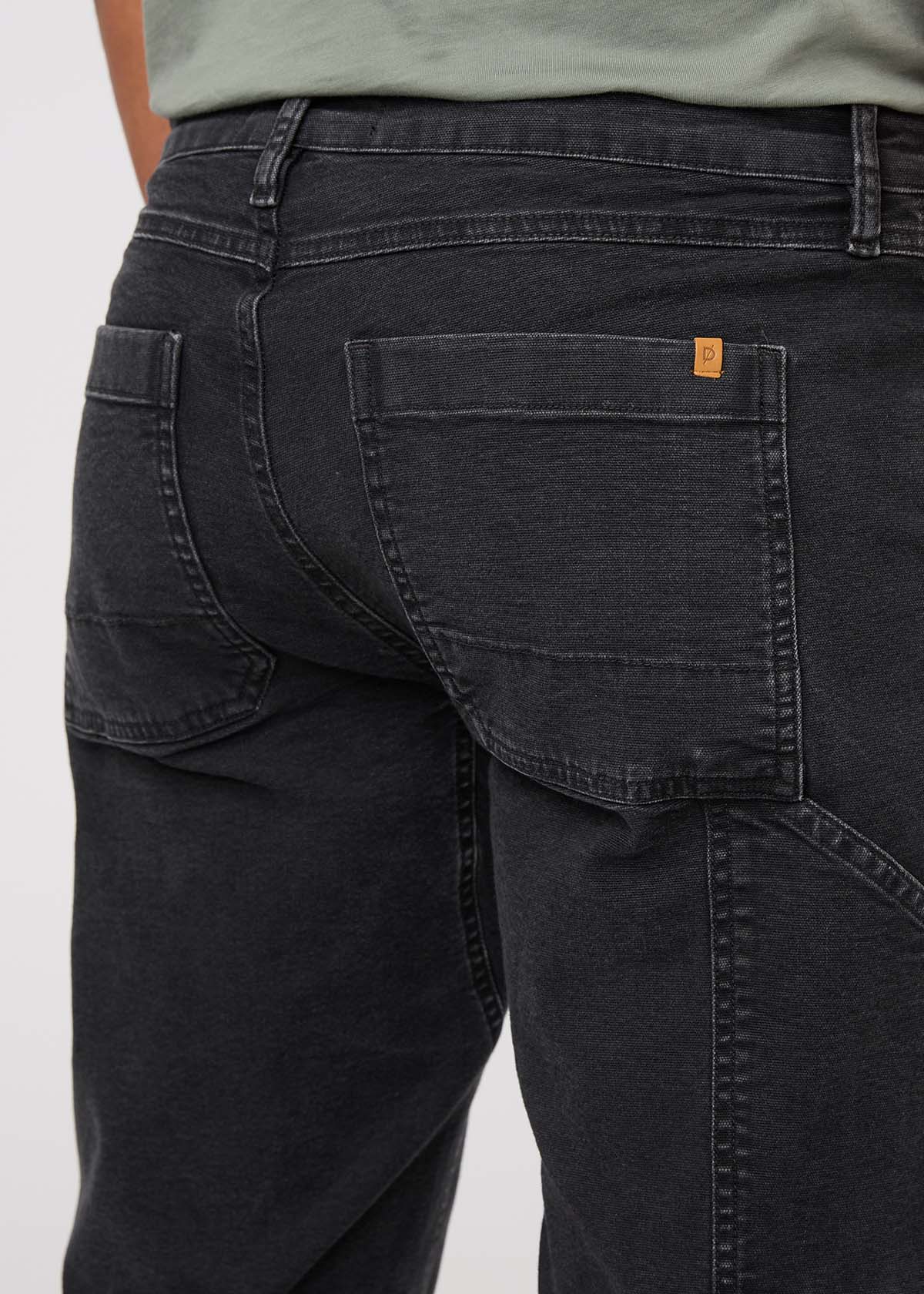 Stretch Canvas Utility Pant - Black