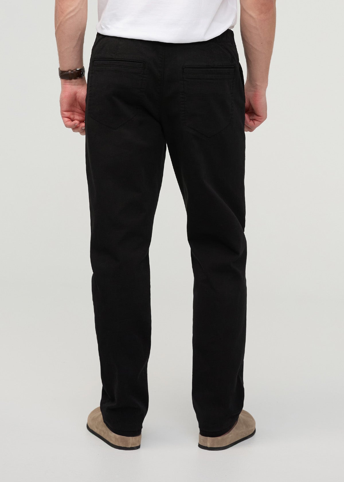 FlexTwill Relaxed Pull On Pant - Black