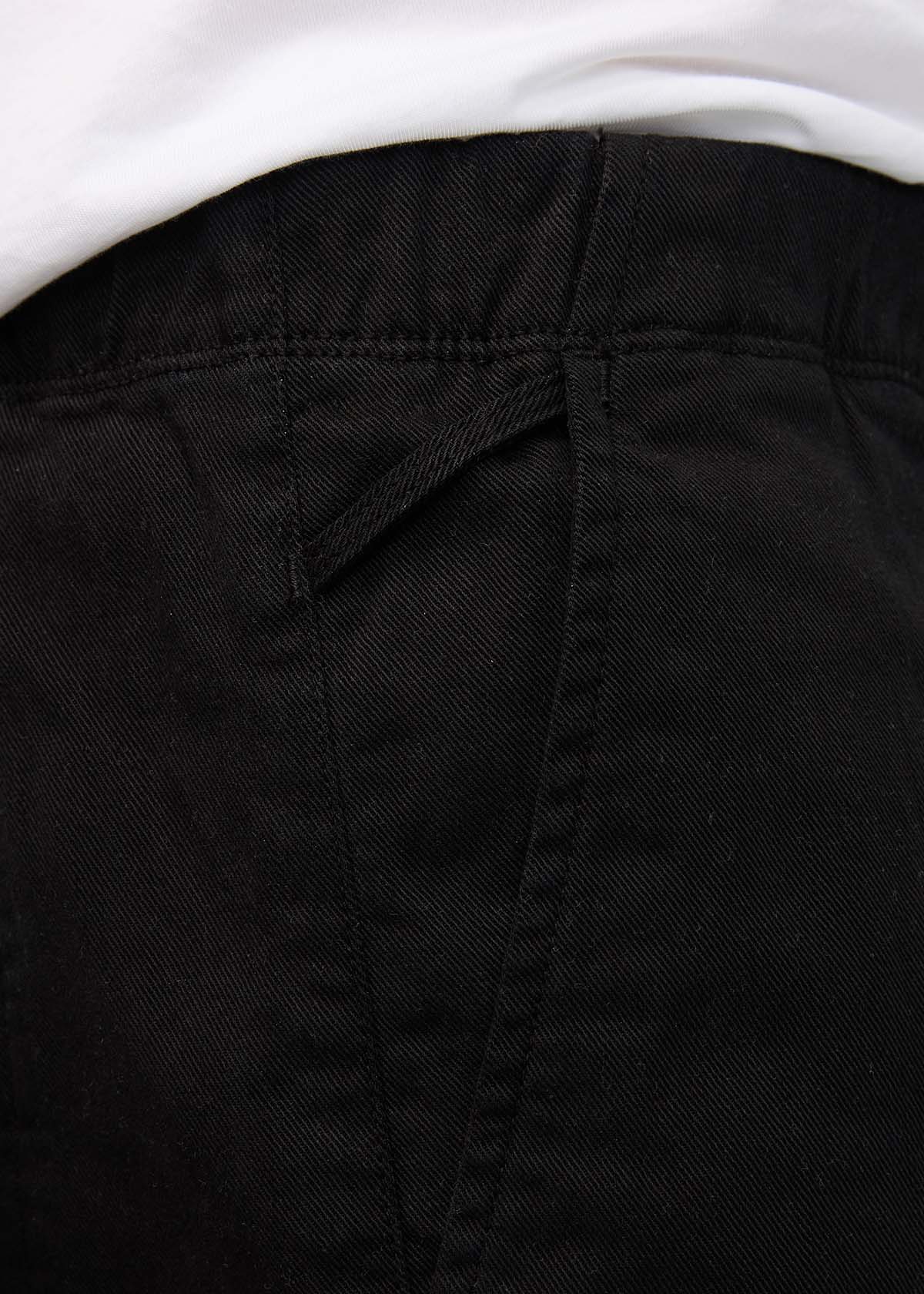 FlexTwill Relaxed Pull On Pant - Black