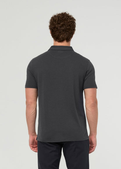 Air Flow Pique Polo - Charcoal