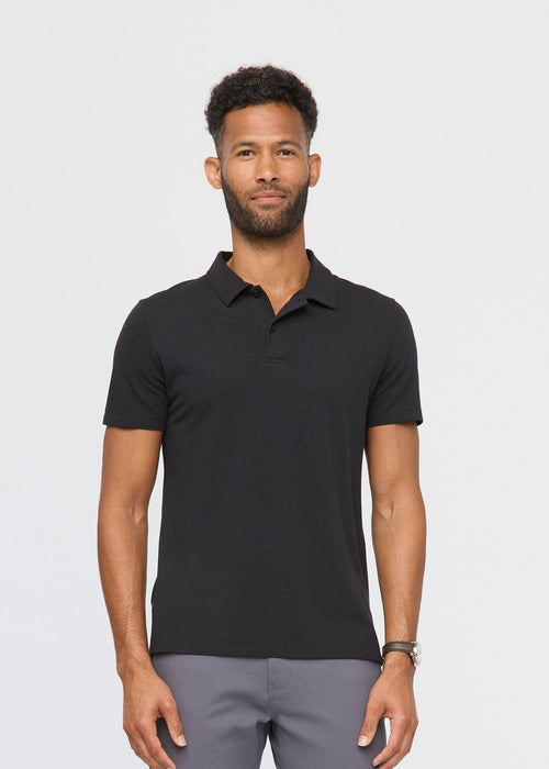 Air Flow Pique Polo - Black