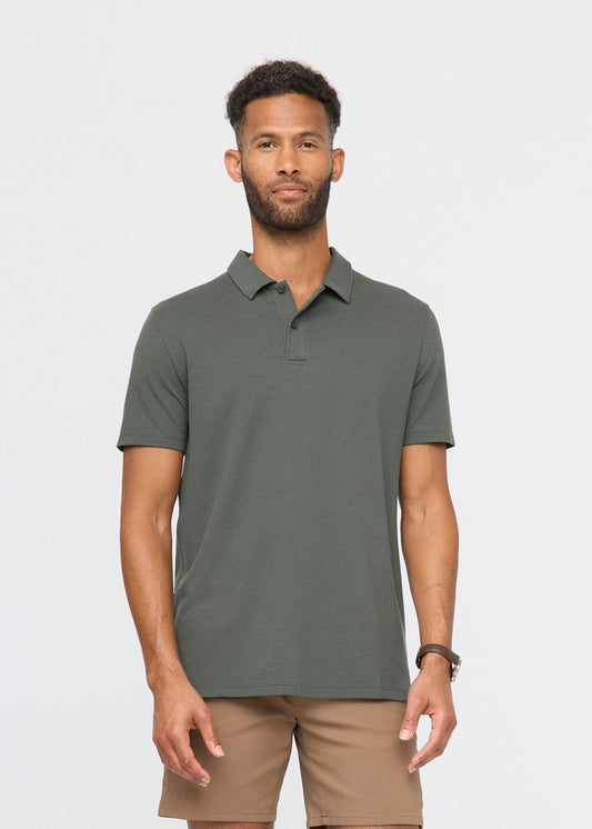 Air Flow Pique Polo - Thyme
