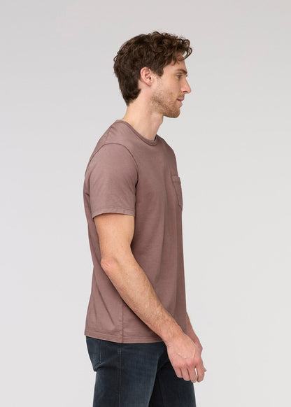 PurePima Vintage Pocket Tee - Washed Mauve