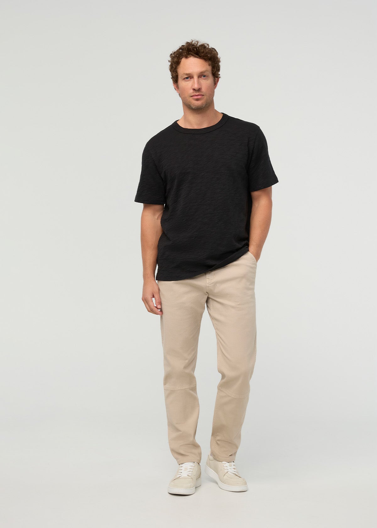 Midweight Slub Jersey Tee - Black