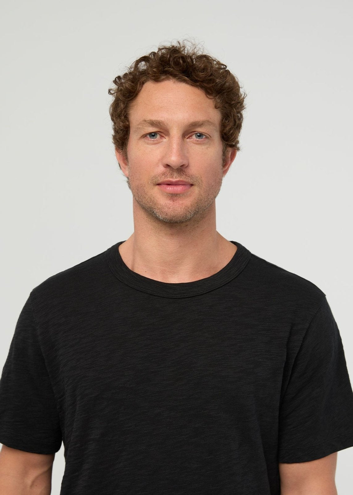 Midweight Slub Jersey Tee - Black